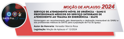 Serviço de Atendimento Móvel de Urgência – SAMU e Profissionais médicos do Serviço Integrado de Atendimento ao Trauma em Emergência – SIATE