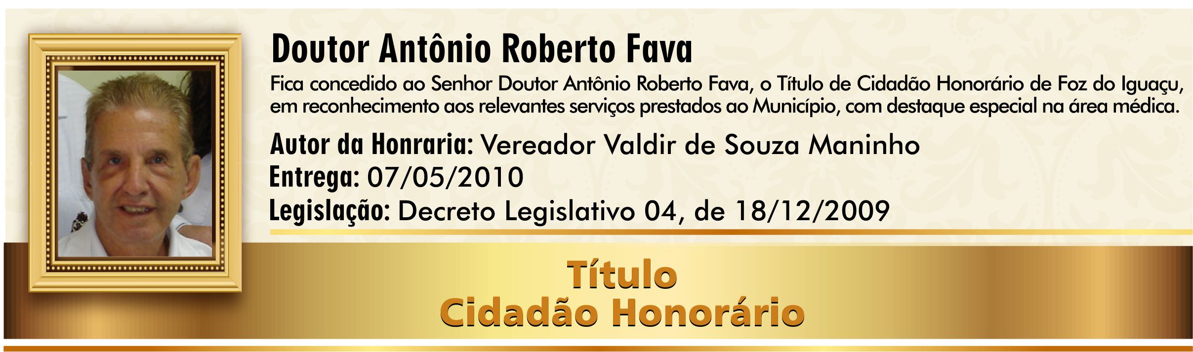 Doutor Antônio Roberto Fava