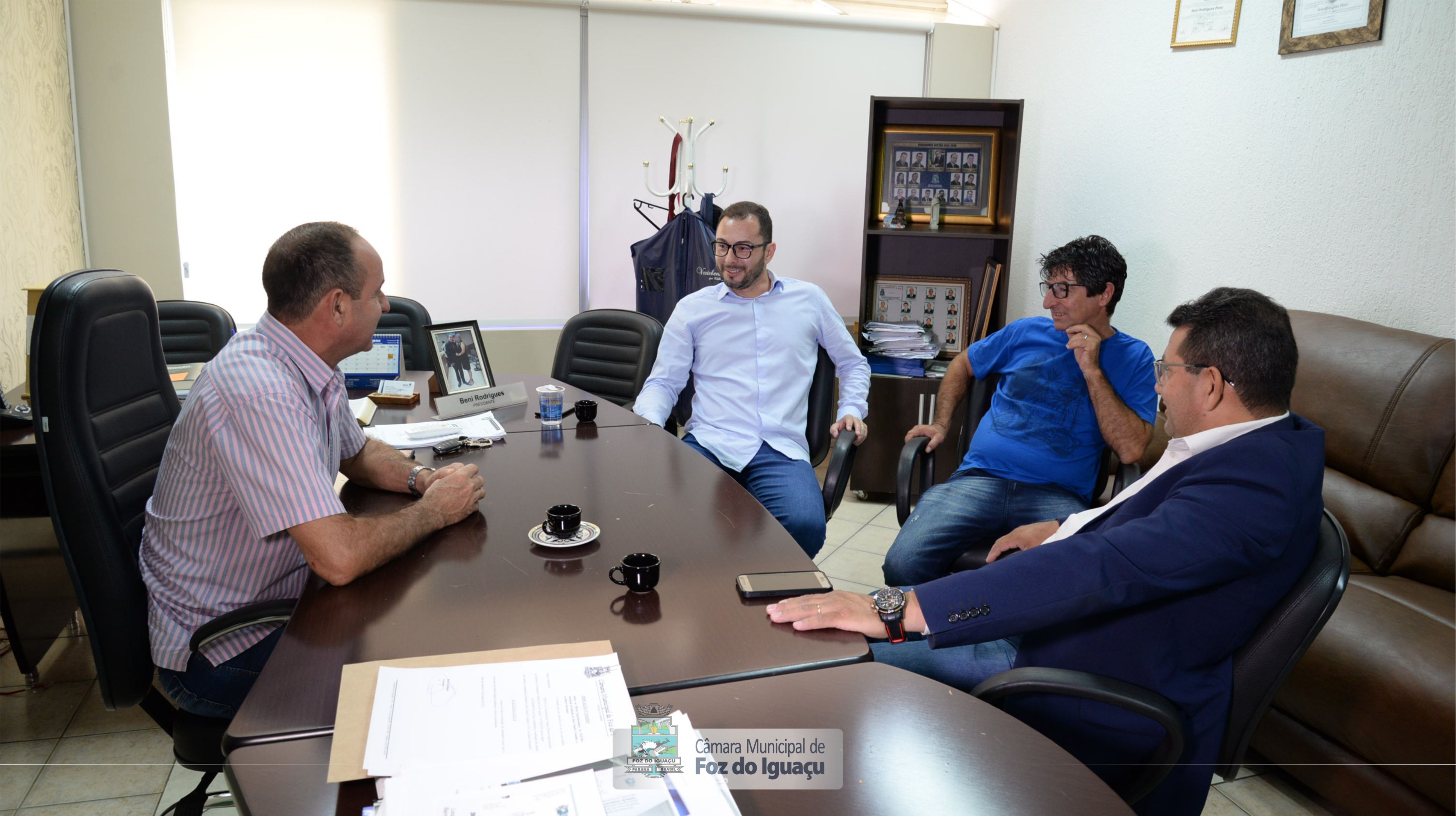 Câmara de Foz recebe visita do Presidente da Câmara de Ponta Grossa - 29-10