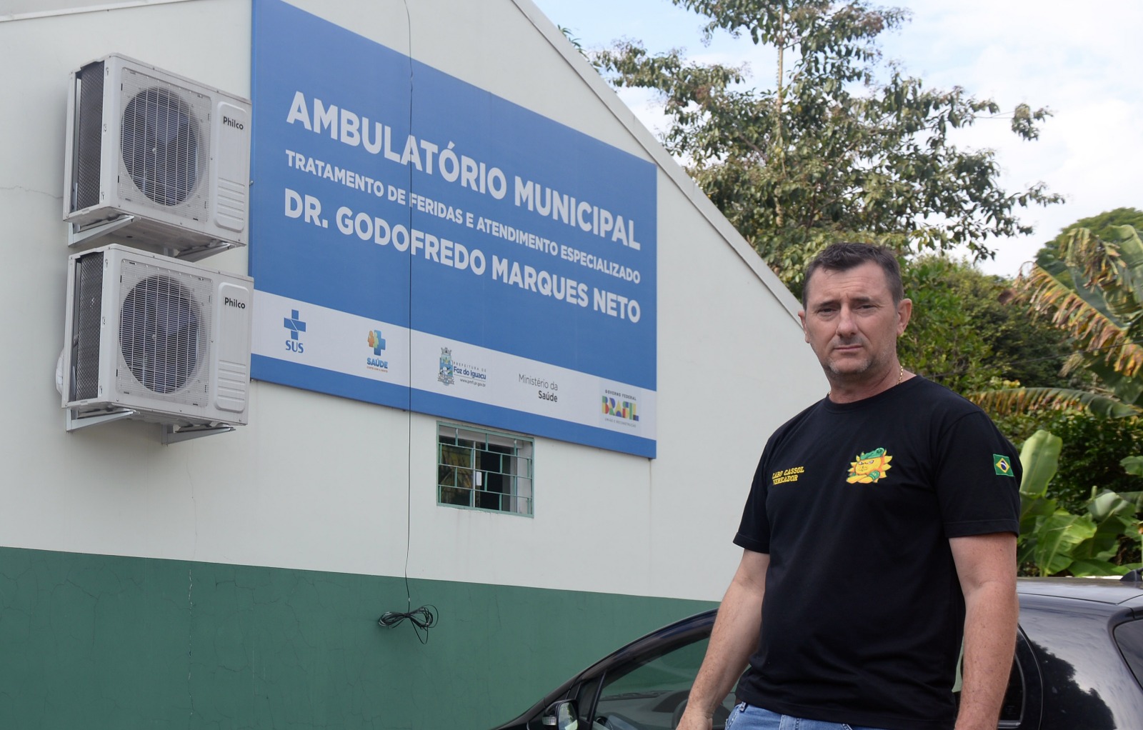 Cabo Cassol visita ambulatório instalado no Campos do Iguaçu após proposição