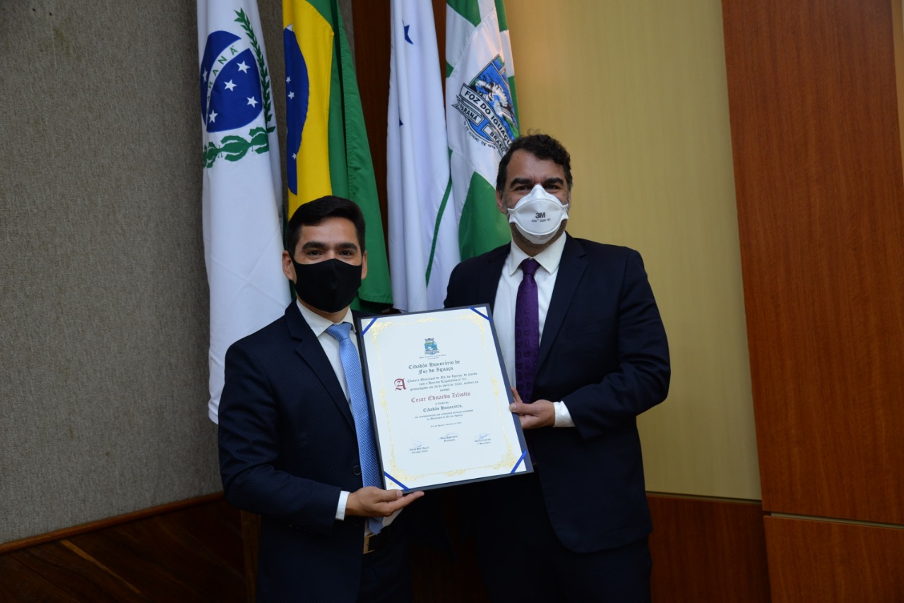 Cezar Eduardo Ziliotto é o mais novo Cidadão Honorário de Foz do Iguaçu