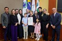 Maria Inês Valente Pacagnan recebe Título de Cidadã Honorária de Foz do Iguaçu