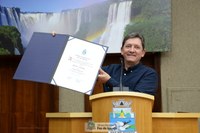 Mauri König é o mais novo cidadão honorário de Foz do Iguaçu